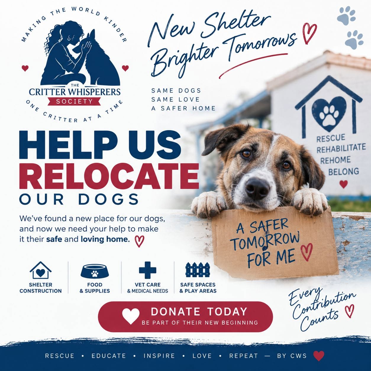 Shelter relocation alert